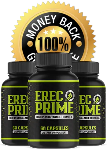 ErecPrime™ Science-Backed Male Vitality Formula Capsules — 8 Ingredients Tribulus Terrestris Tongkat Ali Hawthorn Berry — 60 Capsules — Made in USA